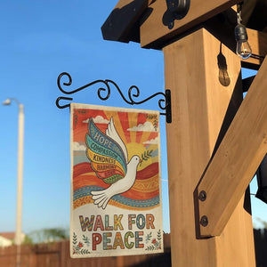 Walk For Peace Garden Flag Retro Dove Kindness Yard Sign 1773199163059.jpg