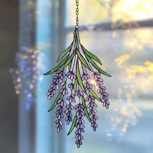 Lavender Suncatcher Hanging Purple Lavender Window Decor Botanical Floral Glass Art For Home 1773377161159.jpg