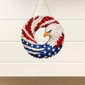 American Flag Eagle Door Sign Patriotic 2d Flat Front Door Hanger Usa Pride Decor Veteran Gift Independence Day Wall Art 1773906792129.jpg