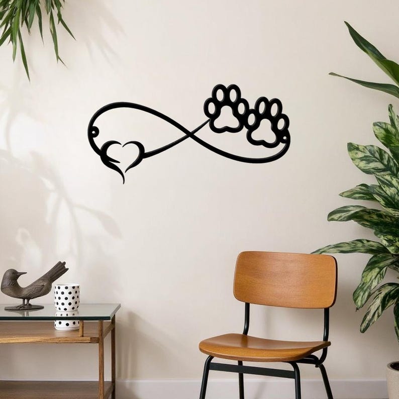 Dog Paw Infinity Heart Metal Wall Art Minimalist Pet Lover Wall Decor Modern Dog Memorial Gift For Home Or Office 1773973650465.jpg