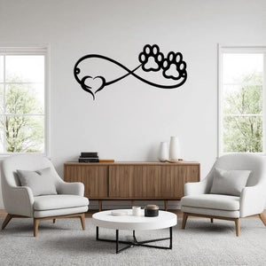 Dog Paw Infinity Heart Metal Wall Art Minimalist Pet Lover Wall Decor Modern Dog Memorial Gift For Home Or Office 1773973650523.jpg