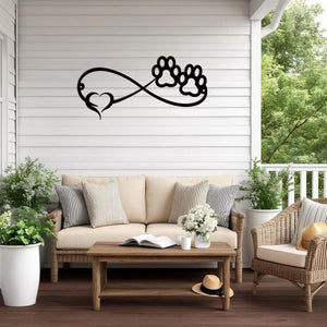 Dog Paw Infinity Heart Metal Wall Art Minimalist Pet Lover Wall Decor Modern Dog Memorial Gift For Home Or Office 1773973650597.jpg