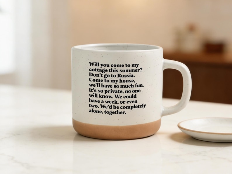 Heated Rivalry Mug Will You Come To The Cottage Mug Two Tone White  Tan Coffee Cup Cottage Invitation Text Design 1774320685620.jpg