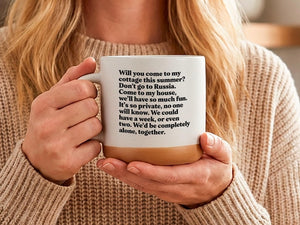 Heated Rivalry Mug Will You Come To The Cottage Mug Two Tone White  Tan Coffee Cup Cottage Invitation Text Design 1774320685710.jpg