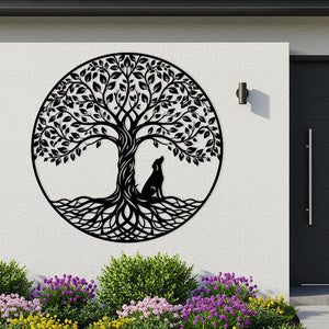 Tree Of Life Dog Metal Wall Art Oversized Zen Dog Lover Decor Meditative Home Decor Animal Lovers Metal Sign Gift For Dog Loss 1774335642066.jpg