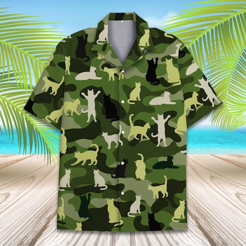 Camo Cat Hawaiian Shirt For Men Women Youth Funny Camouflage Cat Print Shirt Gift For Cat Lovers Summer Beach Button Down Shirt 1774509998886.jpg