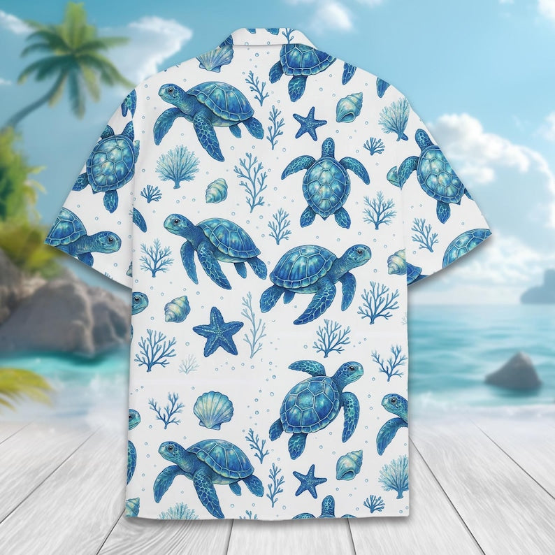 Sea Turtle Hawaiian Shirt For Men Women Youth Ocean Animal Beach Shirt Short Sleeve Cute Turtle Summer Vacation Outfit Marine Life Gift 1774511916156.jpg