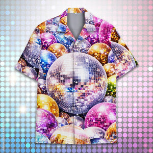 Disco Ball Hawaiian Shirt Men Women Youth Retro 70s Party Aloha Shirt Sparkly Mirror Ball Festival Top Groovy Nightclub Outfit 1774662686562.jpg