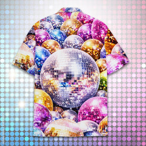 Disco Ball Hawaiian Shirt Men Women Youth Retro 70s Party Aloha Shirt Sparkly Mirror Ball Festival Top Groovy Nightclub Outfit 1774662686576.jpg