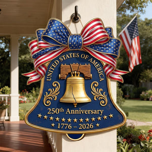 Usa 250th Anniversary Wooden Liberty Bell Sign 1776 2026 Decor Patriotic Door Hanger 1775703070500.jpg