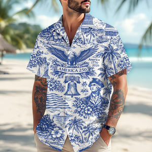 America 250 Hawaiian Shirt 1776 2026 Vintage Patriotic Shirt 250 Years Of America Celebration Button Down 1775704483811.jpg