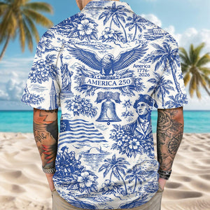 America 250 Hawaiian Shirt 1776 2026 Vintage Patriotic Shirt 250 Years Of America Celebration Button Down 1775704483814.jpg