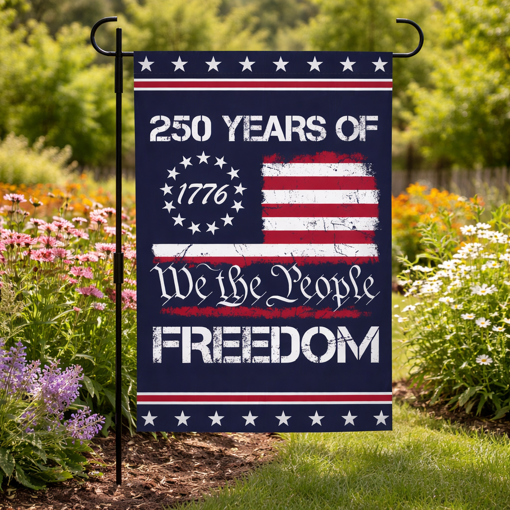 We The People 1776 2026 Flag Memorial Day Patriotic 250th Birthday 250 Years United States Indoor Garden Decoration 250 Years 1776305430953.png