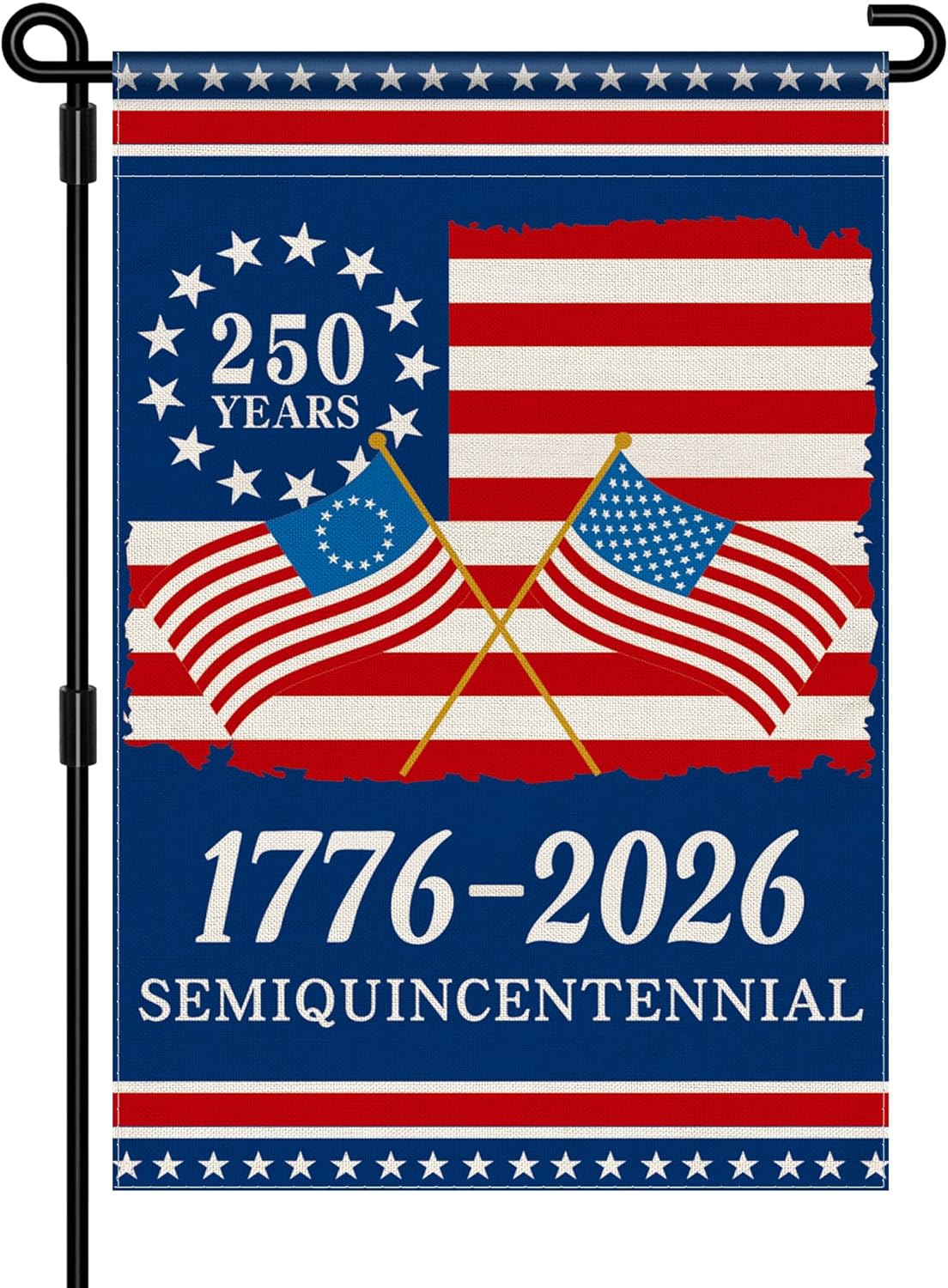 250th Anniversary America Garden Flag 250 Anniversary Usa Flag 1776 2026 Commemorative Patriotic 250 Years Banner 4th Of July Yard Sign Double Sided Waterproof Garden Flag 1776307721767.jpg