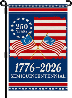 250th Anniversary America Garden Flag 250 Anniversary Usa Flag 1776 2026 Commemorative Patriotic 250 Years Banner 4th Of July Yard Sign Double Sided Waterproof Garden Flag 1776307721767.jpg