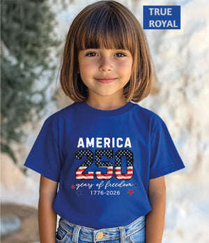United States Of America 250th Anniversary Kids Shirt Comfort Colors Patriotic Flag 4th Of July T Shirt 250 Years Of Independence Top 1776761434602.jpg