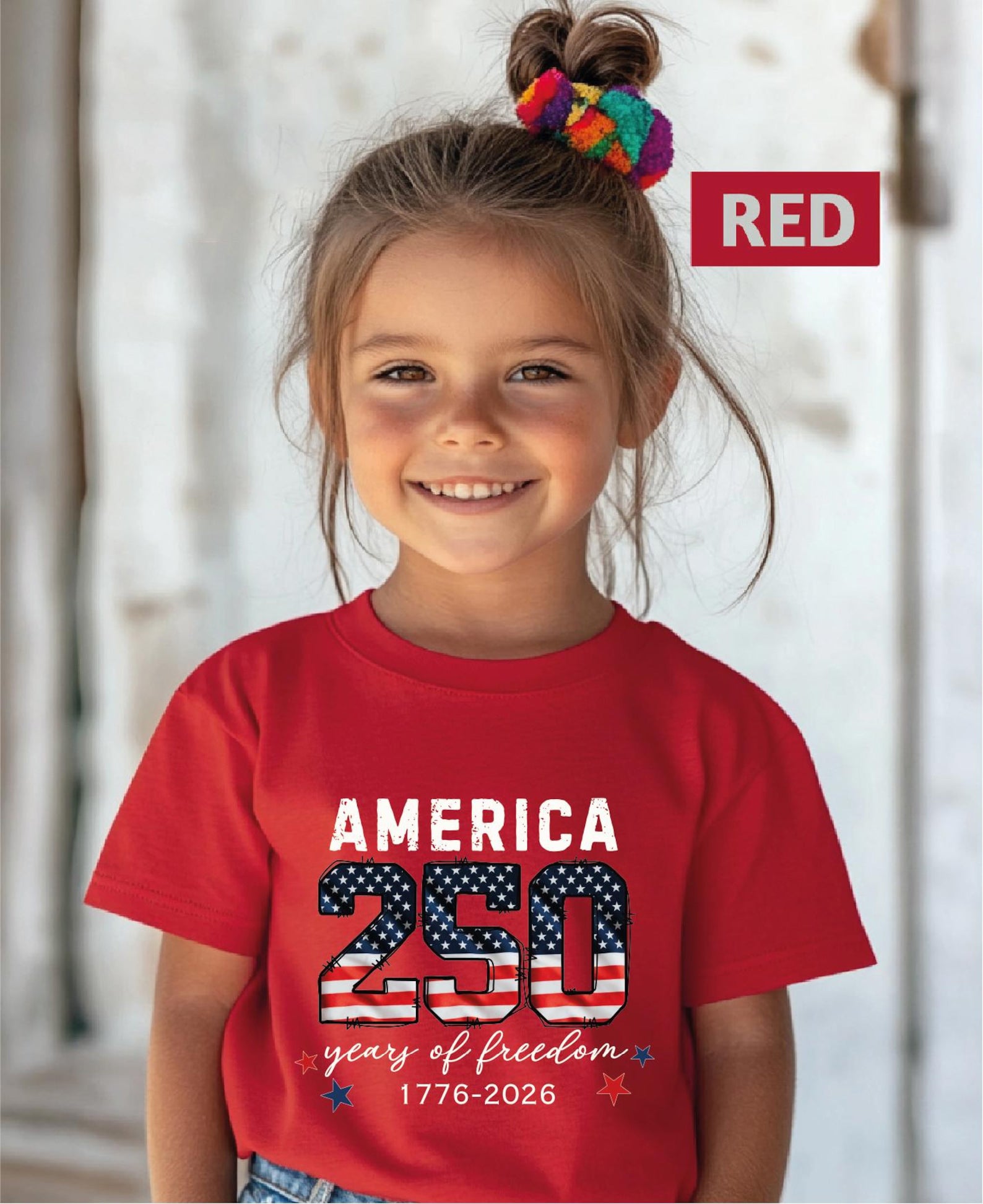 United States Of America 250th Anniversary Kids Shirt Comfort Colors Patriotic Flag 4th Of July T Shirt 250 Years Of Independence Top 1776761434606.jpg
