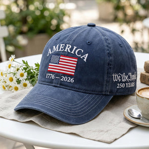 Embroidered Baseball Cap America 1776 2026 We The People 250 Years 1777435449341.jpg