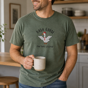 Embroidered Silly Goose Dad Shirt New Dad Pregnancy Announcement Fathers Day Funny Goose Gift For Husband Embroidered Goose Shirt 1777687343008.png