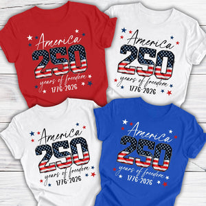 Usa 250th Anniversary Shirt 4th July Tee Usa 250th Anniversary Independence Day Shirts 4th July 250th Year Shirts 4th July Family Shirts 1778061909551.jpg