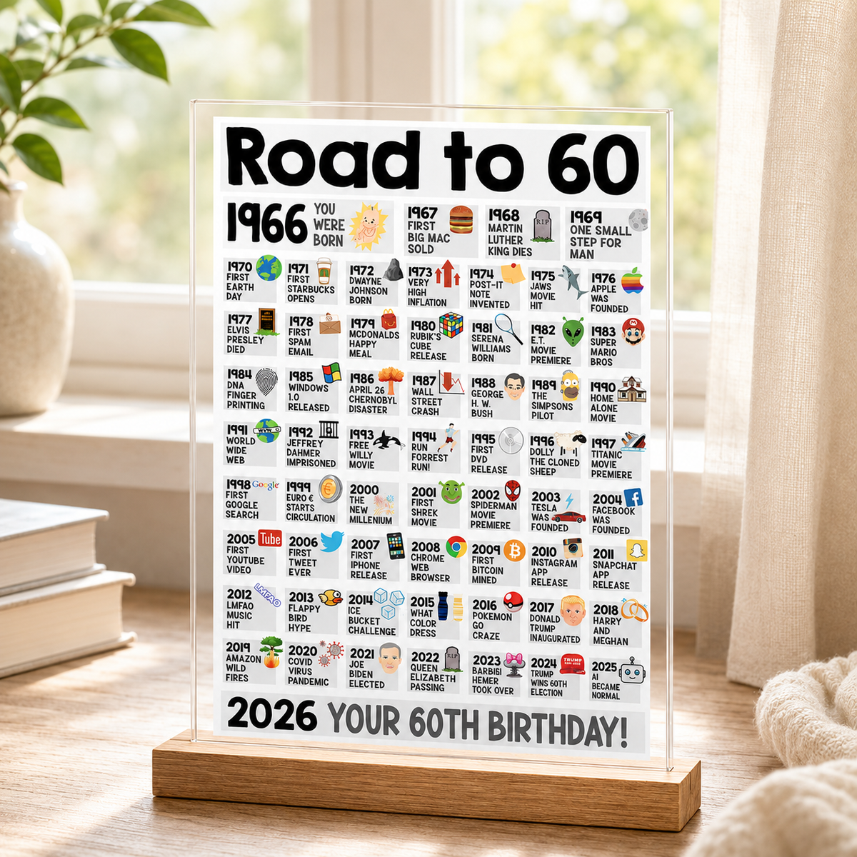 60th Birthday Acrylic Plaque Fun Facts 60th Birthday Acrylic Plaque Born In 1966 Acrylic Plaque 60th Birthday Gift For Dad Or Grandpa 60th Birthday Road To 60 1966 1778472203720.png