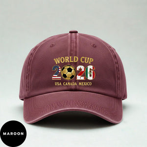 2026 World Cup Hat Vintage Style Adjustable Cotton Printed Cap Soccer Fan Dad Hat Usa Canada Mexico 1778729428588.jpg