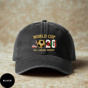 2026 World Cup Hat Vintage Style Adjustable Cotton Printed Cap Soccer Fan Dad Hat Usa Canada Mexico 1778729428633.jpg