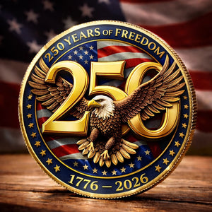 Patriotic 250 Years Of Freedom Keepsake Metal Coin Personalized 4th Of July American Eagle Challenge Coin For Family Celebration  Independence Day Gift 1779335706826.jpg