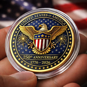Patriotic Family Keepsake Metal Coin 250th Anniversary Independence Day Collectible Gift 1779335986211.jpg