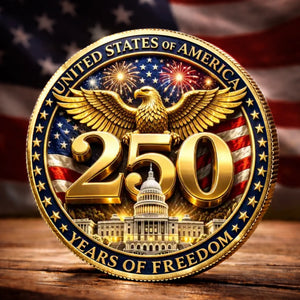 Usa 250 Years Of Freedom Commemorative Keepsake Metal Coin Patriotic American Eagle Challenge Coin With Capitol Design Limited Edition Souvenir Gift For Collectors Veterans  History Enthusiasts 1779336797679.jpg