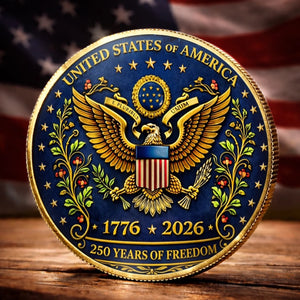United States Of America 250 Years Of Freedom Commemorative Keepsake Metal Coin 1779337338497.jpg