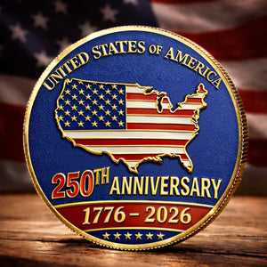 United States 250th Anniversary Patriotic Keepsake Metal Coin 1776 2026 1779337550417.jpg