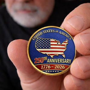 United States 250th Anniversary Patriotic Keepsake Metal Coin 1776 2026 1779337550479.jpg