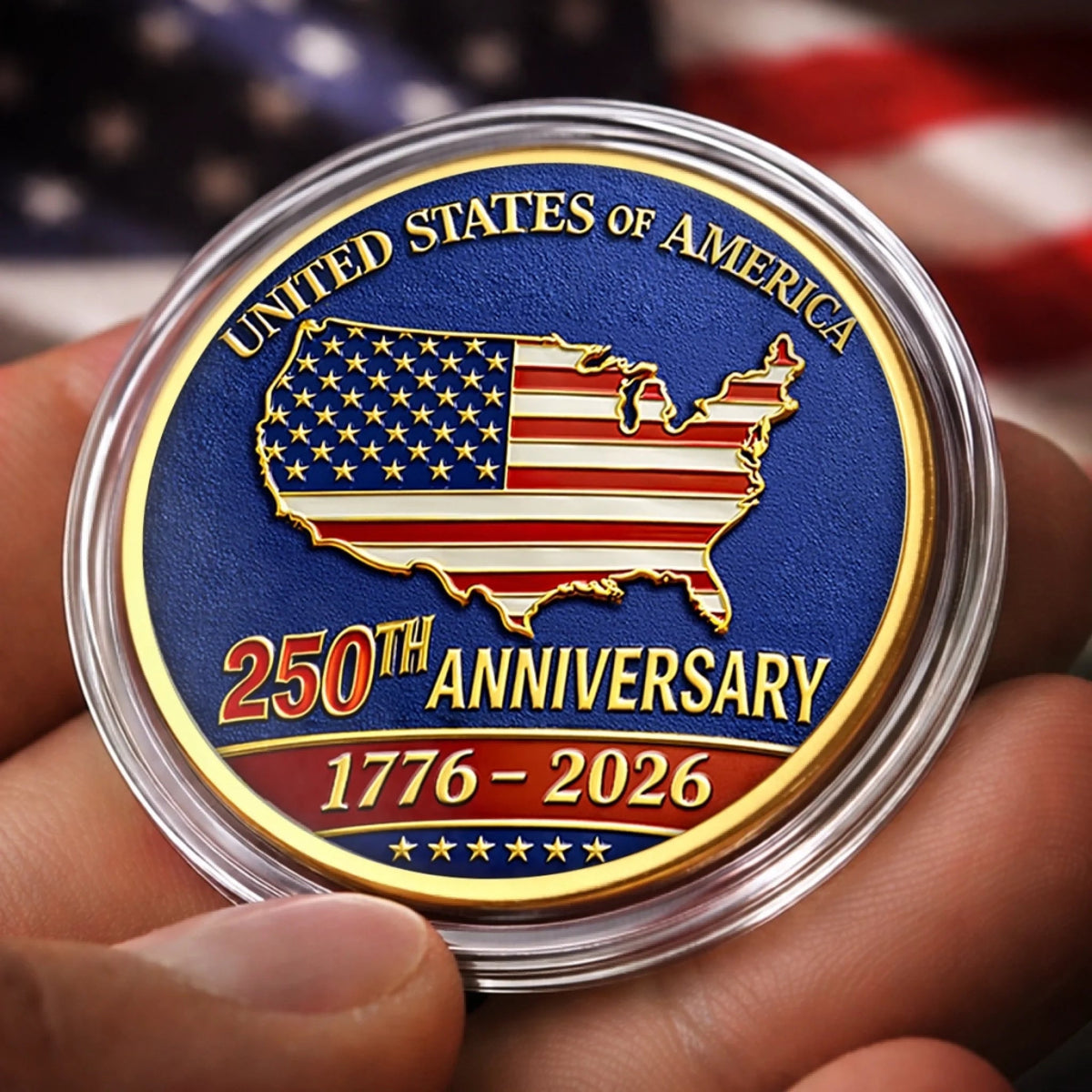 United States 250th Anniversary Patriotic Keepsake Metal Coin 1776 2026 1779337550542.jpg