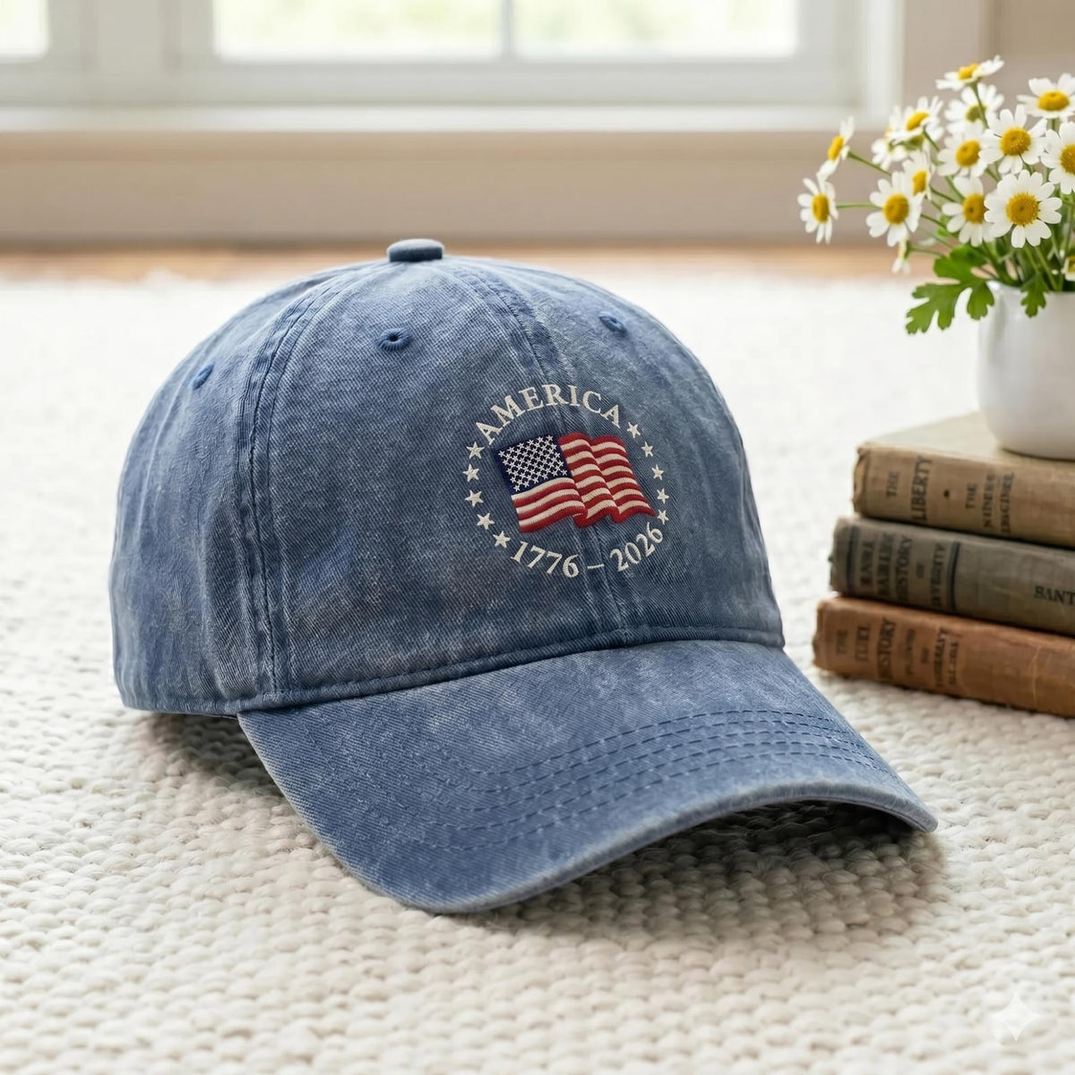 Embroidered America 250th Anniversary Hat Patriotic Usa Flag V Neck Cap 1779785715204.jpg