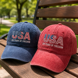 Usa 250th Anniversary Embroidered Washed Cap Patriotic American Flag Baseball Hat 1779787434472.png