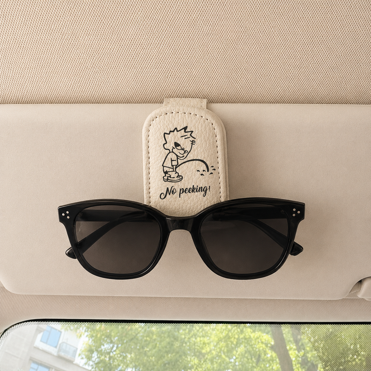 Funny Car Visor Sunglasses Holder Pu Leather Magnetic Glasses Clipcar Decoration Gifts 1779867121074.png