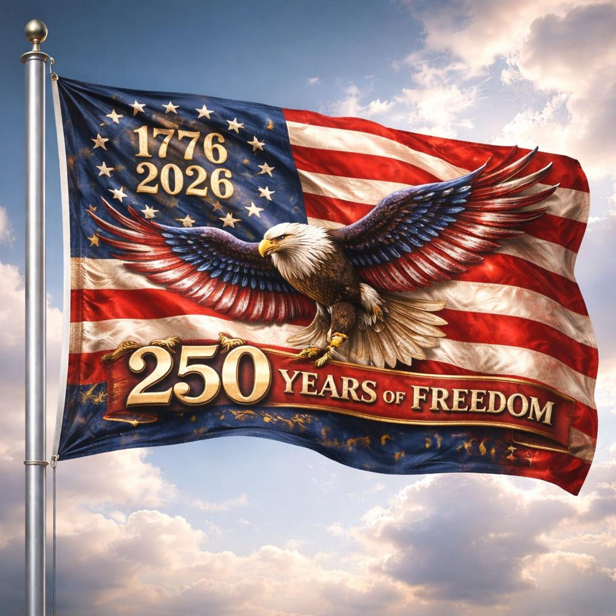 American Flag 1776 2026 Banner Patriotic Eagle Flag Decor 250 Years Of Freedom Usa Outdoor Flag 1780023756249.jpg