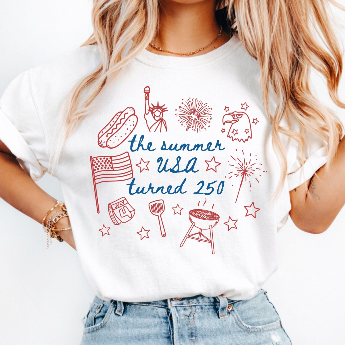 250th Anniversary Shirt Usa 250 Patriotic Shirt The Summer Usa Turned 250 Shirt 250 Years Shirt 4th Of July Shirt 1780028815925.png