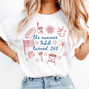 250th Anniversary Shirt Usa 250 Patriotic Shirt The Summer Usa Turned 250 Shirt 250 Years Shirt 4th Of July Shirt 1780028815925.png