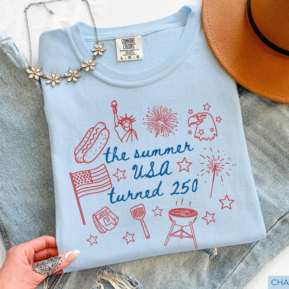 250th Anniversary Shirt Usa 250 Patriotic Shirt The Summer Usa Turned 250 Shirt 250 Years Shirt 4th Of July Shirt 1780028816871.png