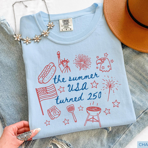 250th Anniversary Shirt Usa 250 Patriotic Shirt The Summer Usa Turned 250 Shirt 250 Years Shirt 4th Of July Shirt 1780028816871.png