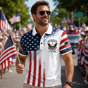 American Patriotic Polo Shirt Usa Flag Shirt Usa 250th Anniversary Polo Shirt Patriotic Shirt 1776 2026 Beach Shirt Patriotic Gift 1780384618744.png