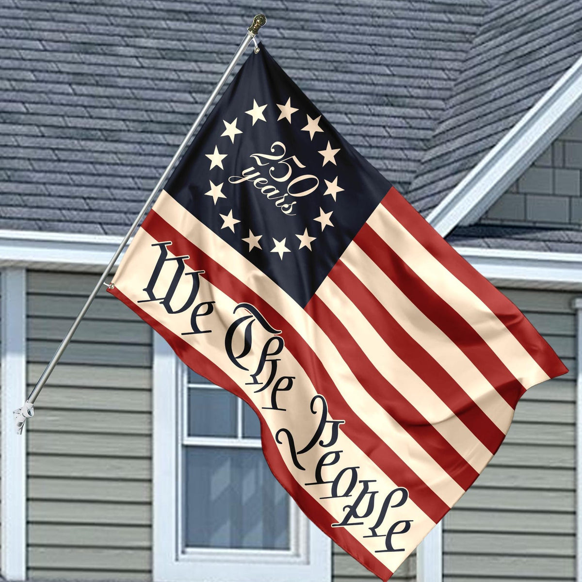 250 Years America We The People House Flag Celebrate 250th Anniversary Usa Flag United States Patriotic Flag 1776 2026 Flag 13 Stars 1780457751206.jpg
