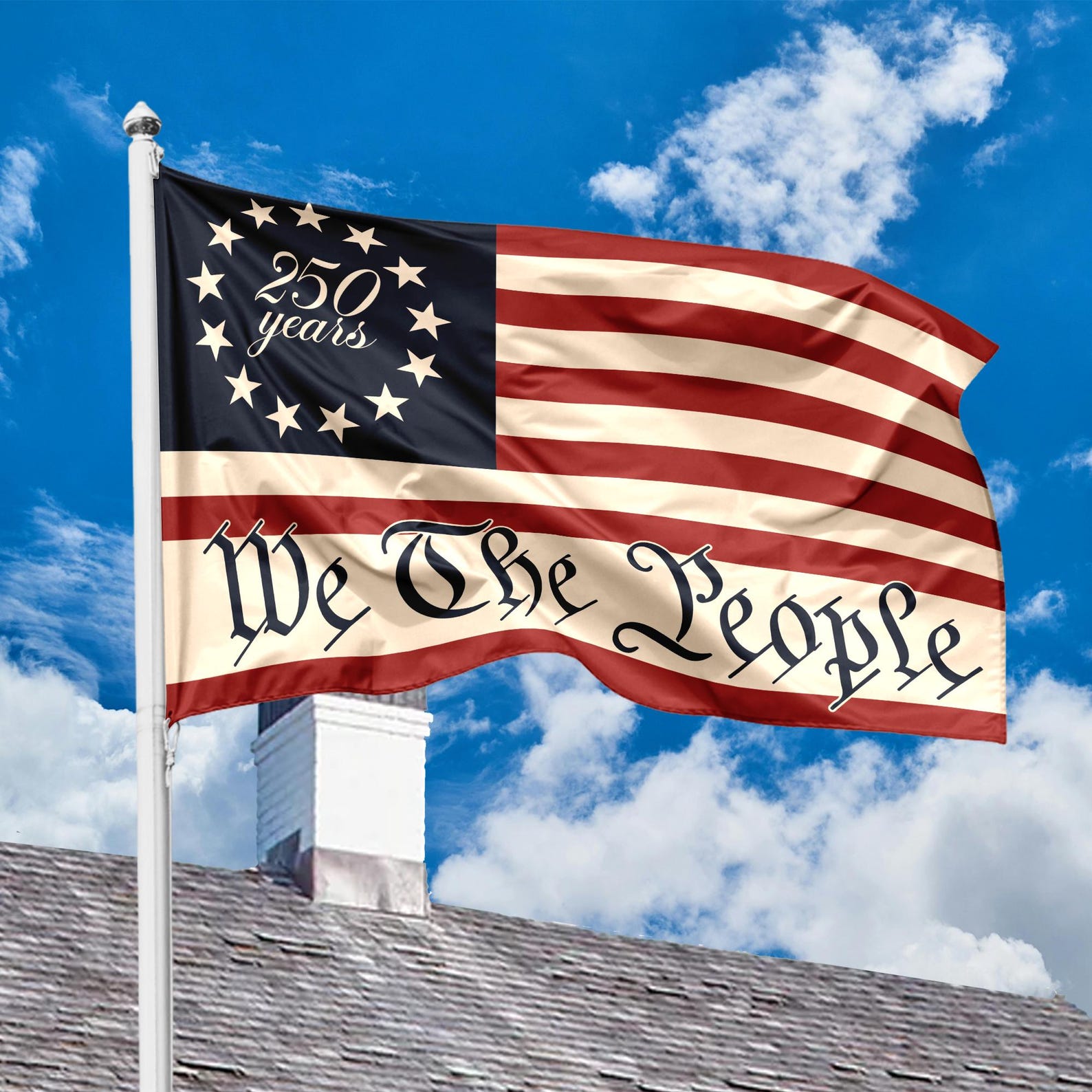 250 Years America We The People House Flag Celebrate 250th Anniversary Usa Flag United States Patriotic Flag 1776 2026 Flag 13 Stars 1780457751222.jpg