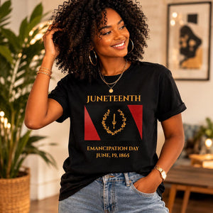 Juneteenth Emancipation Day Tee  Black American Heritage Flag  Men Women Family Group Shirt 1865 1780541495613.jpg