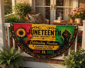 Juneteenth Semicircle Porch Banner Emancipation Day Bunting Flag Freedom Resilience Hope Decor Black History Balcony Banner 1780541888126.jpg