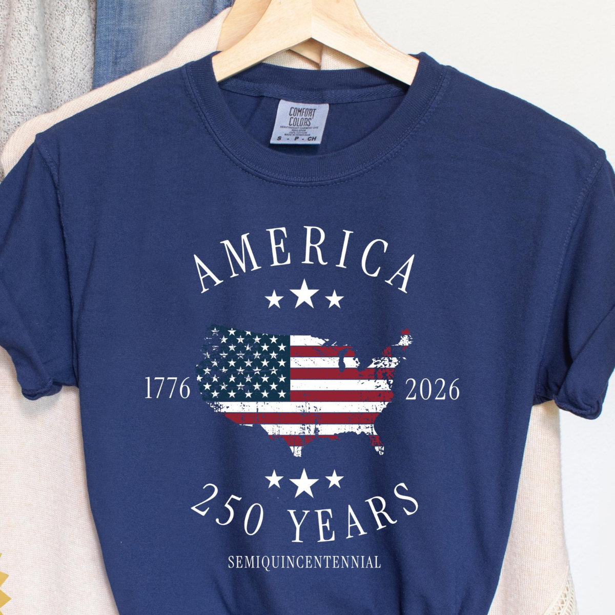 America 250th Anniversary Shirt Patriotic Comfort Colors Tee Semiquincentennial 1776 2026 Fourth Of July Apparel 1780888149920.png