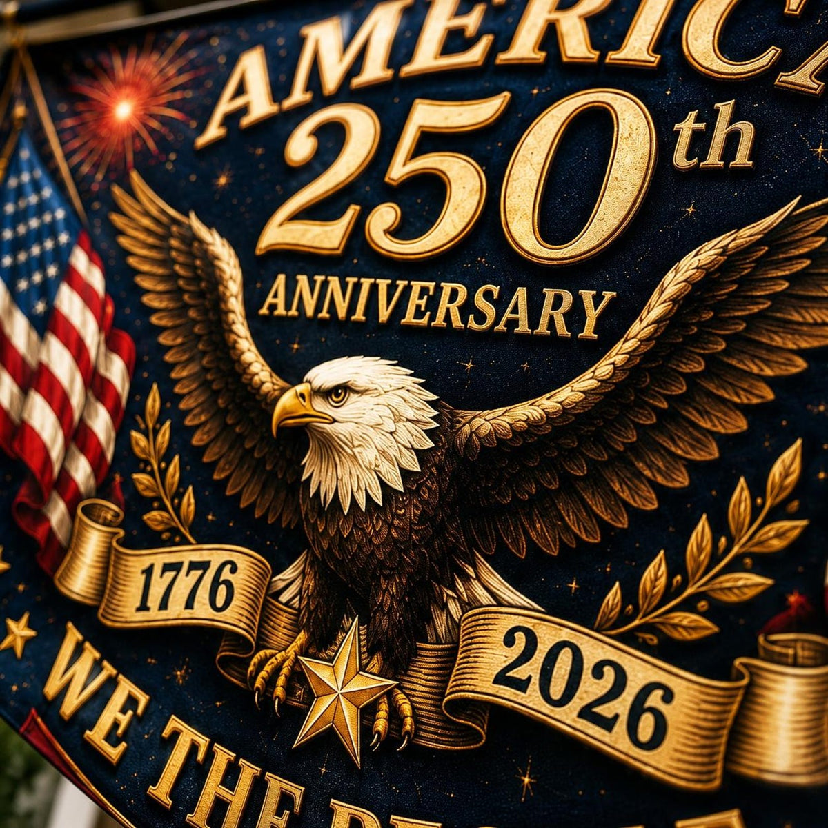 Usa 250th Anniversary Patriotic Bunting Banner America 1776 2026 Semicircle Fence Flag Christian Freedom Porch Decor Fourth Of July Decor 1780909148227.jpg