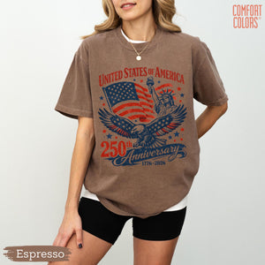 Comfort Colors America 250th Anniversary Shirt Patriotic Eagle Tee Distressed 4th Of July Shirt American Flag Shirt Patriotic Gifts 1780909319581.jpg